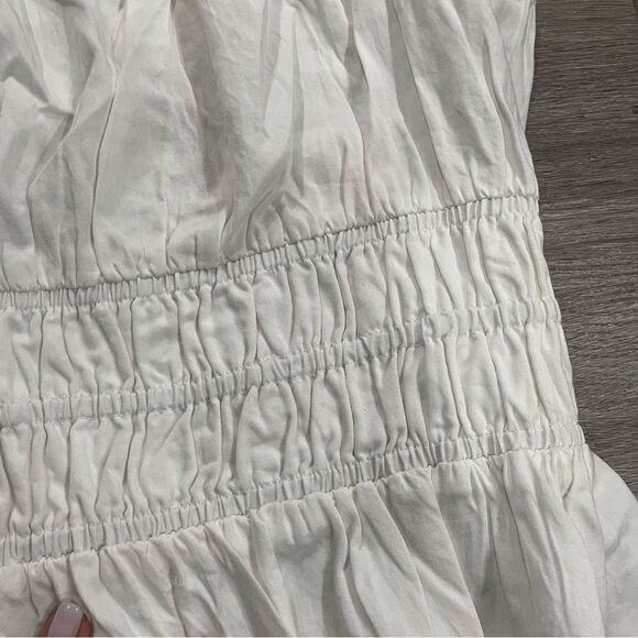 Avec Les Filles White Rushed Tank Top - Picture 4 of 7